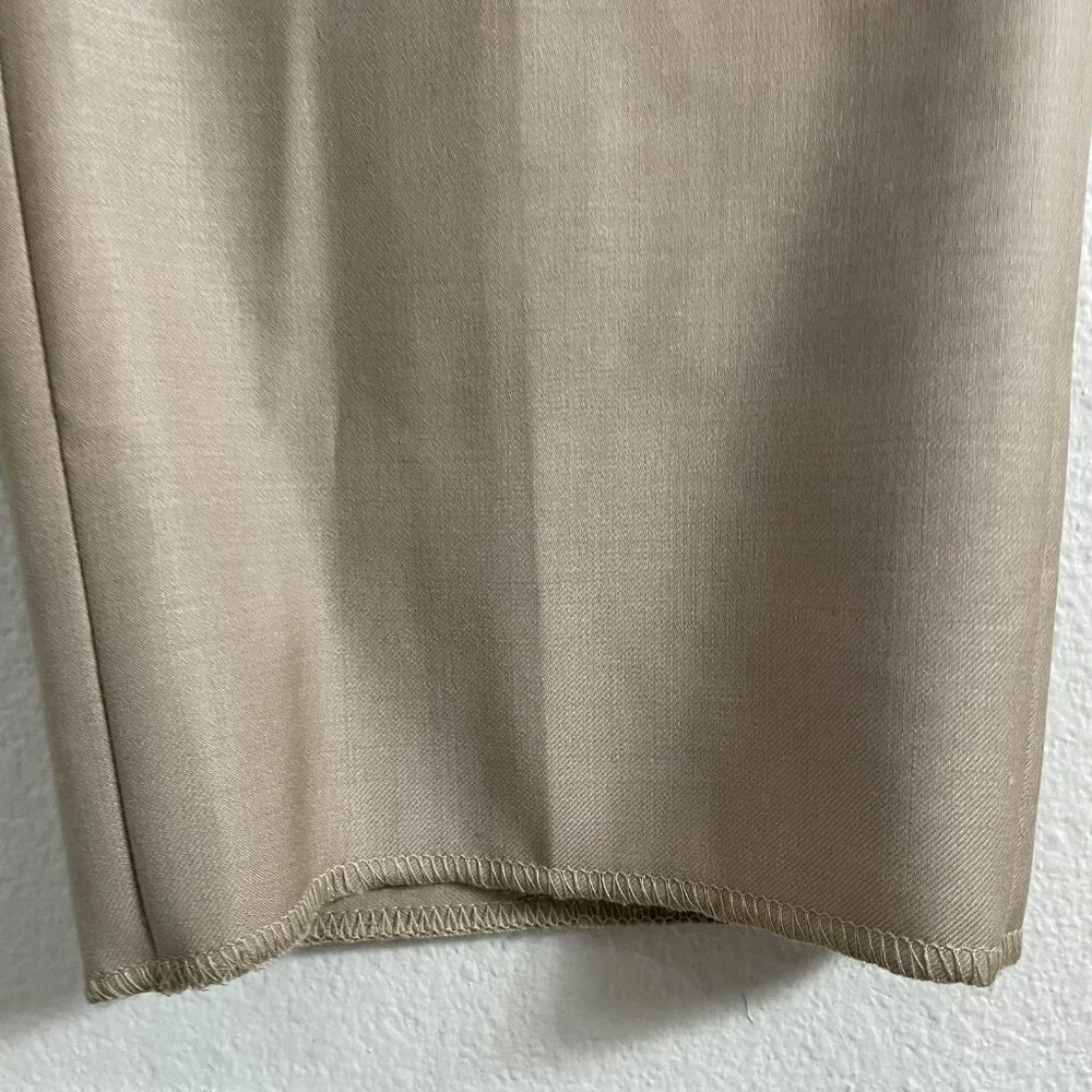 Ted Baker Dress‎ Pants Mens 40 Beige No Ordinary Joe Joey Wool Flat Front